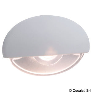 Steeplight white LED courtesy light white body