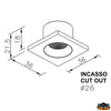 Recessed mounting led ceiling light 106 lumen - Max intensity CD 618 - Cut out mm 26 - CRI >80 - Power3W - Voltage								

								10-32VDC [L4402036]