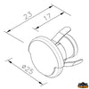 Recessed mounting led courtesy light 10 lumen - Color Warm white 3000K - Max intensity CD 15 - Cut out 18mm - CRI>80 - Power								

								0.2W [L4413005]
