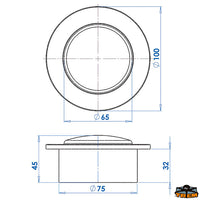 Recessed mounting push on 16 led ceiling light - At 12 - Watt 1,5 - LEDs 16 - Lumen230 - K								

								4500 - Light color White - Ø 110mm [L4474166]