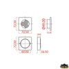 Led spotlight 3 led - Volts 12 - Watt 2,0 - LEDs 3 - Lumens45 - Light color								

								White [L4403358]