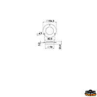 Watertight recessed mounting cockpit light 5 led - Volts 12 - Watt 2,0 - LEDs 5 - K6500 - Glass colour								

								White [L4418607]