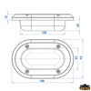 Recessed mounting light  - Volts 12 - Watt 20 - Lumens - - Bulb type G4 - Light color								

								White [L4415148]