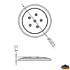 Recessless led ceiling light diameter 94 mm - Ø mm 94 - Watt 3,0 - Lumens 84 - Volts12 - K								

								2900-3200 - LEDs 5 - LED angle 25° [L4405070]