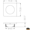 Recessed mounting led light 1 led - Volts 12 - Watt 3,0 - LEDs 1 - Light colour: White [L4432358]