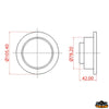 Led ceiling light 24 led - Volts 12 - Watt 4,5 - LED 24 - Lumens250 - Light color								

								White [L4400553]