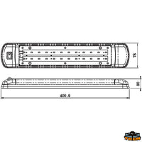 Led ceiling light 12 led - Volts 10-30 - Watt 12,0 - LEDs 12 - Light colour: White [L4401804]