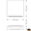 Led courtesy light 9 led - Volts 12 - Watt 1,0 - LEDs 9 - Light color Warm white - Model								

								Light downwards [L4412751]