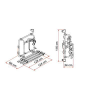 Fiamma Carry-Bike Frame Crafter 3 Bikes Aluminium (02094-33A)