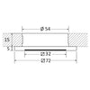 Bos recess LED light white dimmable