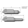 Uflex AC12 Compact Trim Actuator 12V with Brackets (Fully Closed)