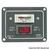 2-battery panel with tester analog