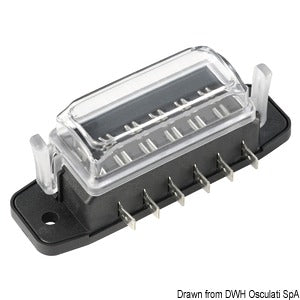 Watertight blade fuse holder box 6 housings