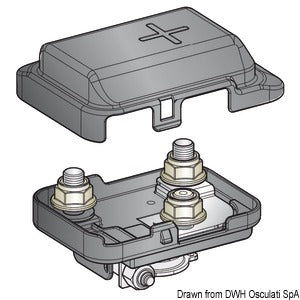 Power distribution fuse box for MEGA fuse