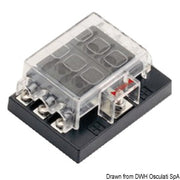 Blade fuse holder box 6 seats