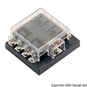 Blade fuse holder box 8 seats