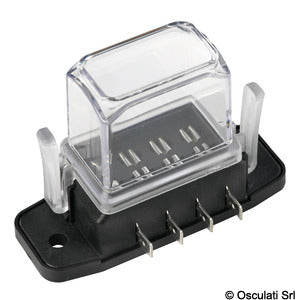 Watertight blade fuse holder deep lid 4 seats