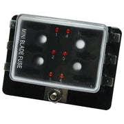 Fuse holder box for small fuses 6 outputs
