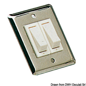 Single toggle switch polished SS