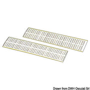Self-adhesive numbers and letters, black on white background, 3-mm size