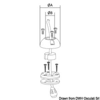 Scanstrut plastic packing gland Ø 9/14 mm