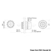Pass bulkhead up to 10 cables max 7 mm