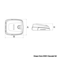 SCANSTRUT horizontal stuffing box black plastic 2-5/6mm