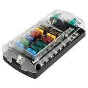 Polycarbonate fuse holder box 12 seats