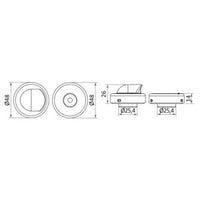 Watertight nylon vertical fairlead