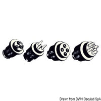 Watertight flying plug 2 poles