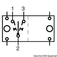 (ON)-OFF-(ON) switch N. 2 white bulbs 12 V