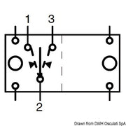 (ON)-OFF-(ON) switch N. 2 white bulbs 12 V