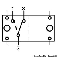 ON-ON switch N. 2 white bulbs 12 V