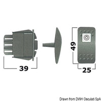 ON-ON switch N. 2 white bulbs 12 V