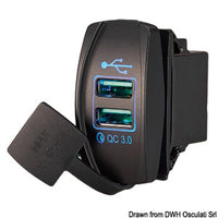 Dual USB quick charge plug