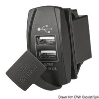 Dual USB-A port current plug