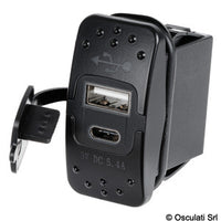 USB-A + USB-C plug