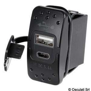 USB-A + USB-C plug
