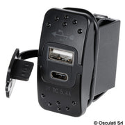 USB-A + USB-C plug