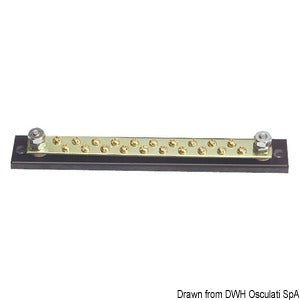 Bus-bar electric terminal board 20 x 4 mm