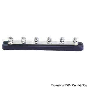 Bus-bar electric terminal board 6 x 6 mm