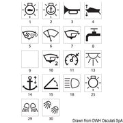 Oval toggle f. Marina TOP switch Bilge pump