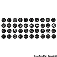Set of 40 marine stickers for Flat vandalism-proof switches type 14.215.xx