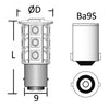 Navigation light 12 V BA9S 0.9 W 61 Lum
