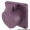 Flush socket/plug w/screw terminals 12/24V