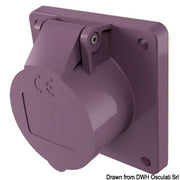 Flush socket/plug w/screw terminals 12/24V