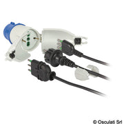 Watertight quayside converter for Schuko sockets