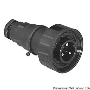 Bulgin 2-pole male plug 10 A