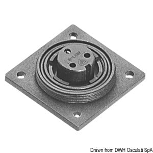 Bulgin 2-pole built-in socket, female contacts