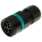 2/3/4-pole plug/socket for panel or bulkhead mounting